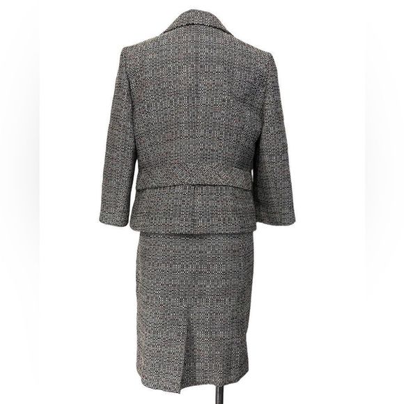 Classiques Entier skirt suit size L/10 tweed multicolor long sleeve 2-piece suit - Picture 6 of 8